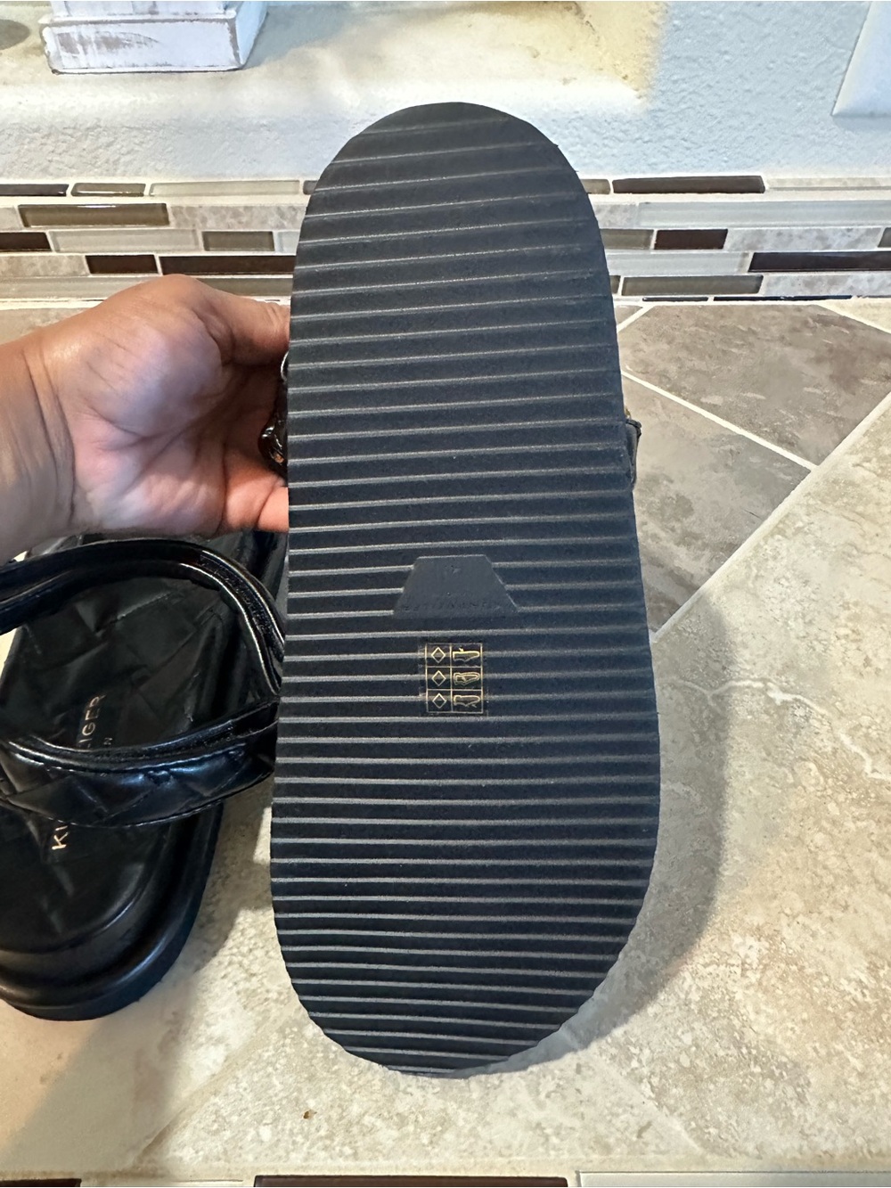 Kurt Geiger London Orson Quilted Sandals - Picture 4 of 5